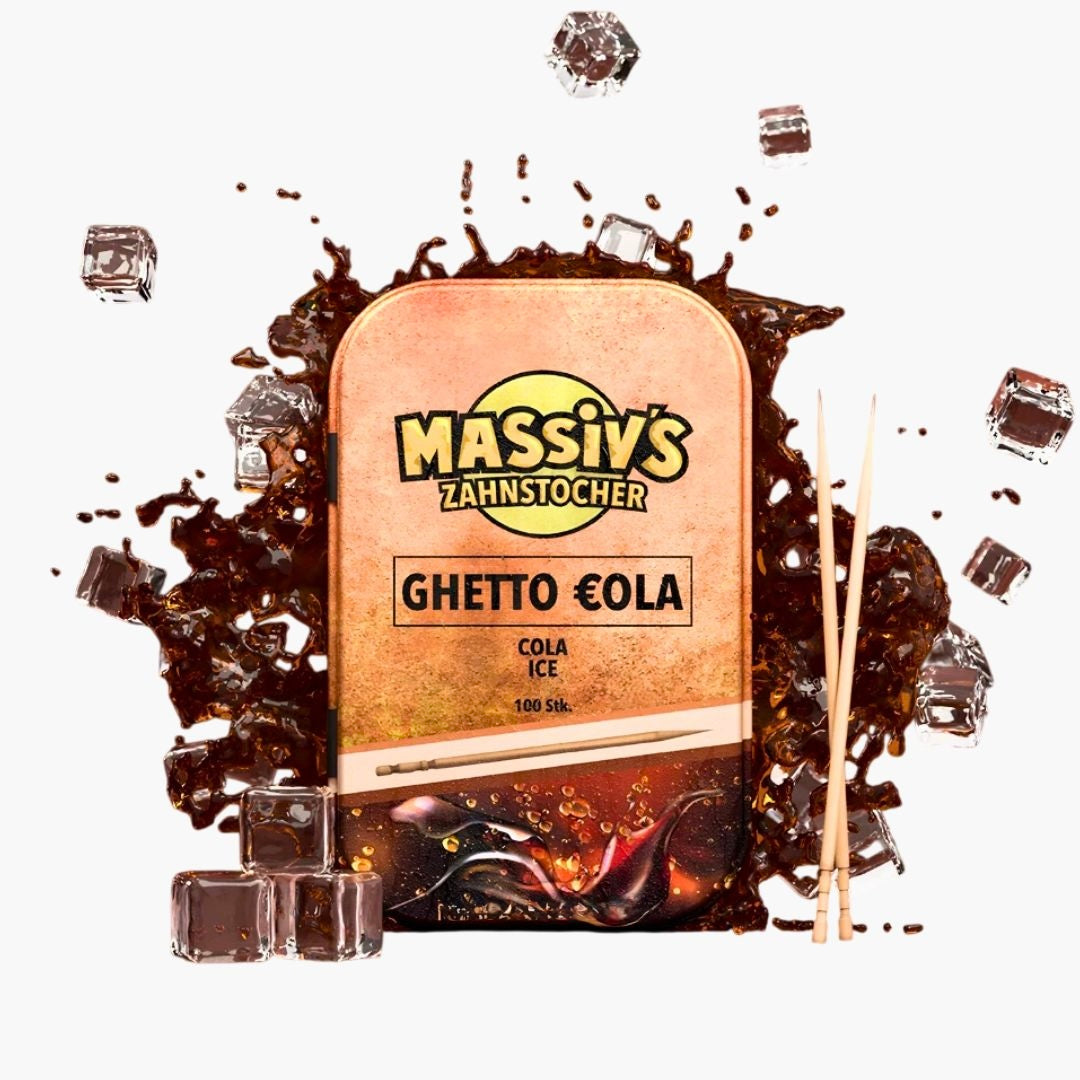 MASSIV´s Zahnstocher Ghetto Cola 100 Stück mit intensivem Cola-Geschmack