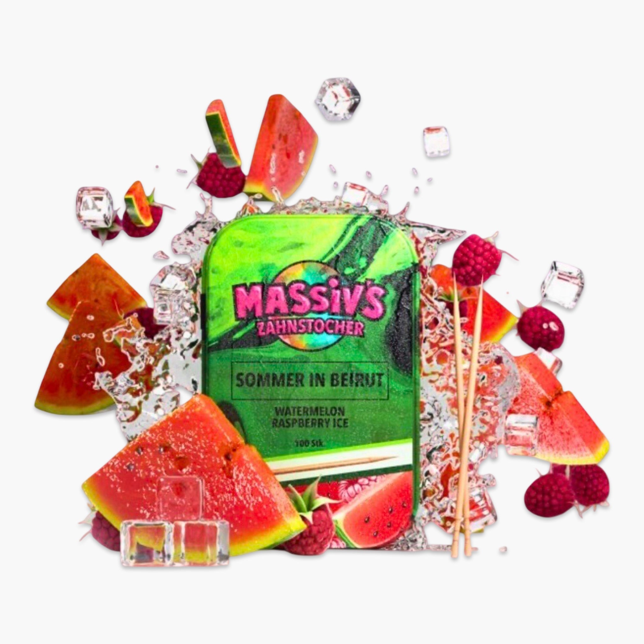 MASSIV´s Zahnstocher Sommer in Beirut 100 Stück aromatisierte Zahnstocher