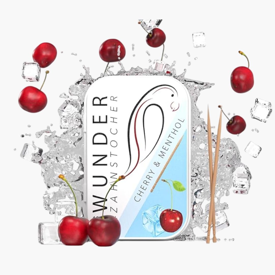 Wunder Zahnstocher Cherry Menthol 100 Stück mit Kirsch- und Mentholgeschmack